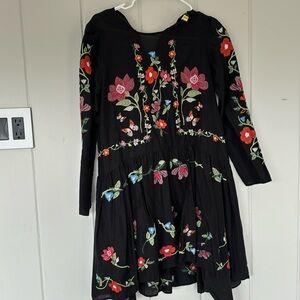 ZARA women embroidered dress